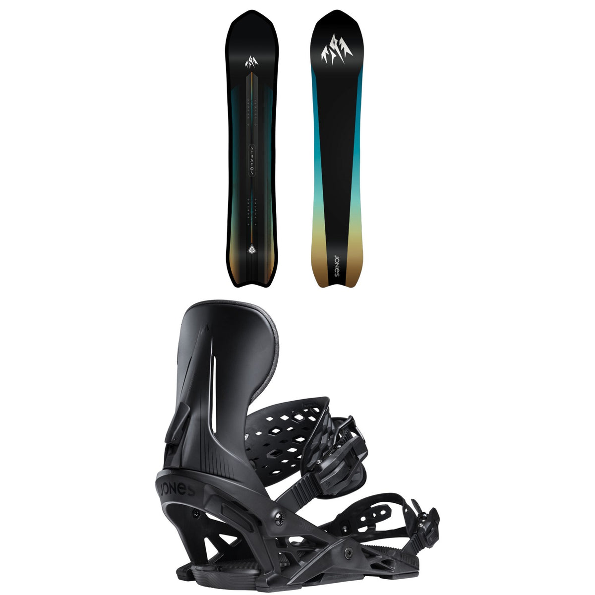 Jones Stratos Snowboard + Mercury Snowboard Bindings 2026