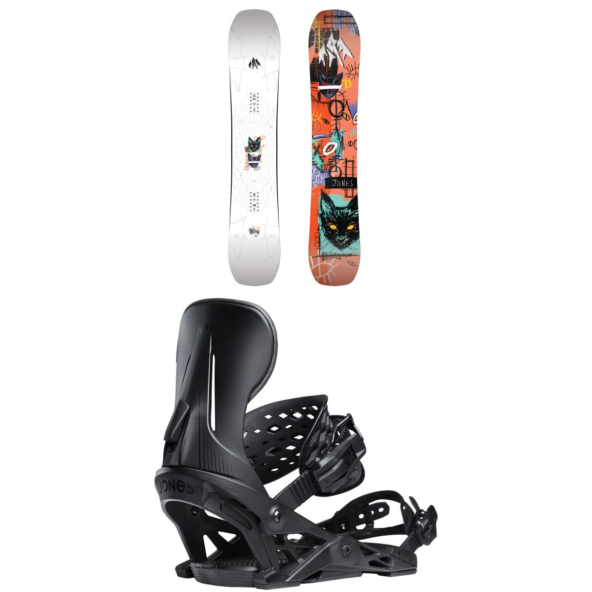 Jones Rally Cat Snowboard + Mercury Snowboard Bindings 2026