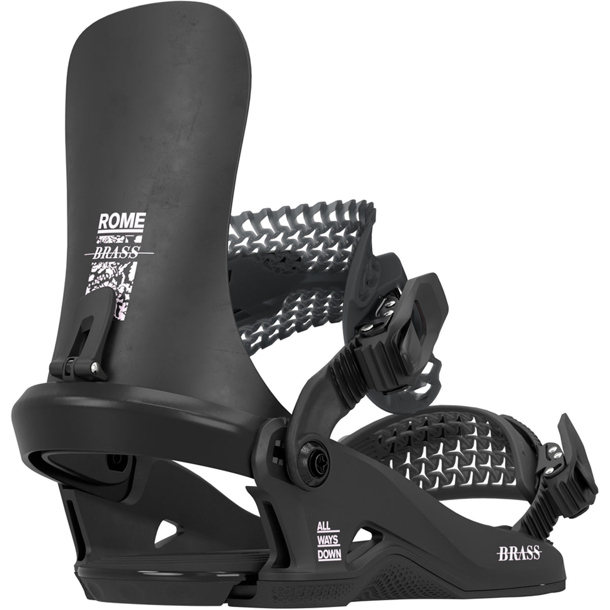 Rome Brass HW Snowboard Bindings - Women's 2026 Black