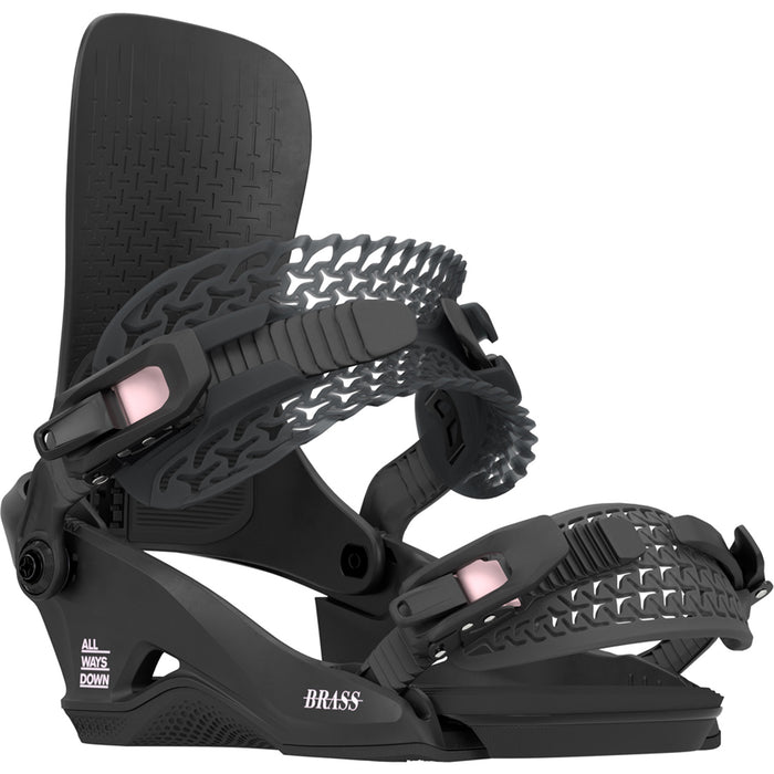 Rome Brass HW Snowboard Bindings - Women's 2026 Black
