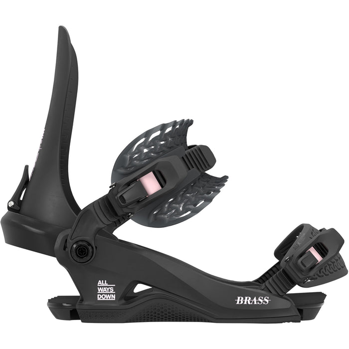 Rome Brass HW Snowboard Bindings - Women's 2026 Black