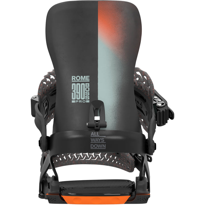 Rome 390 Boss Pro FW Snowboard Bindings 2026 Black/Slate