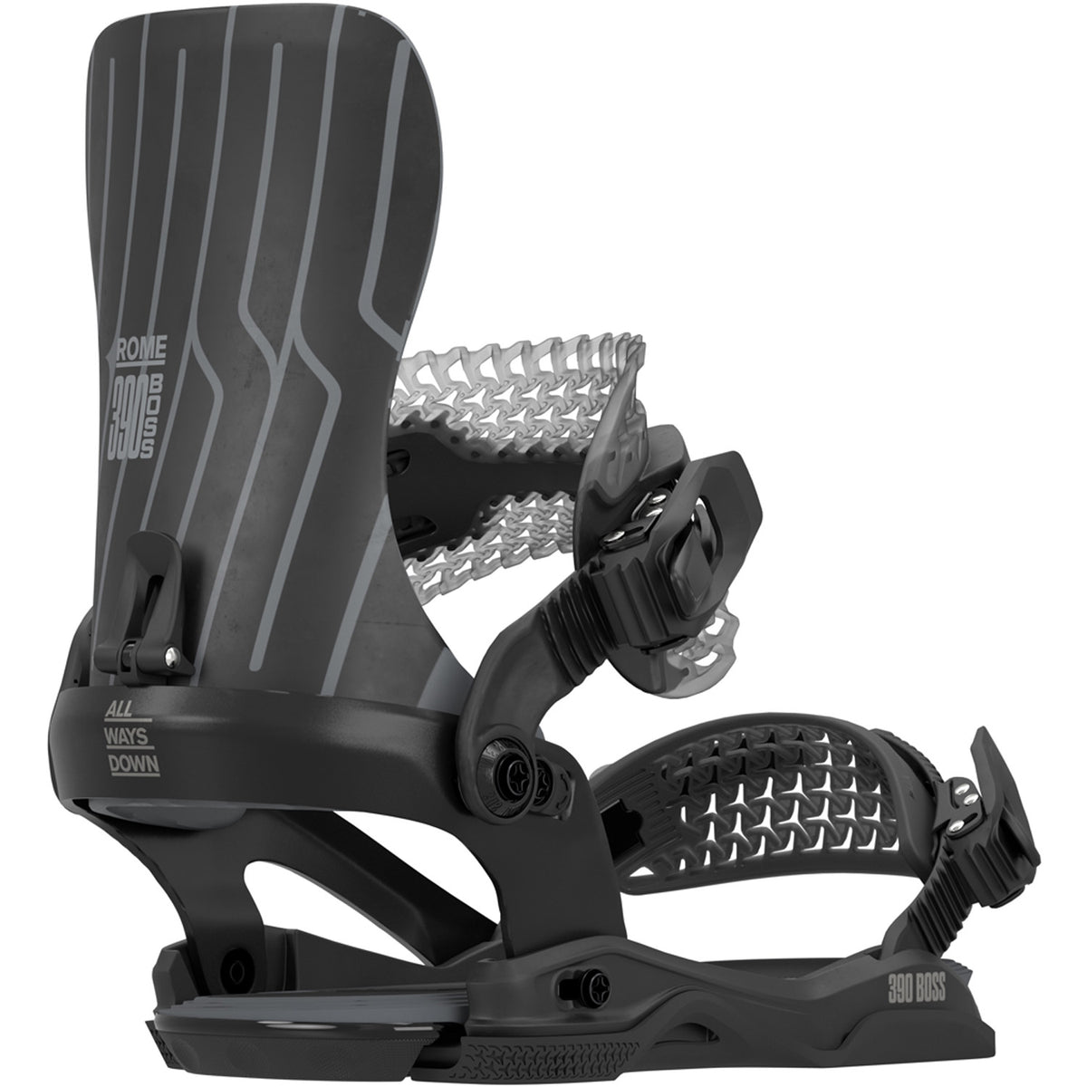 Rome 390 Boss AW Snowboard Bindings 2027 Black