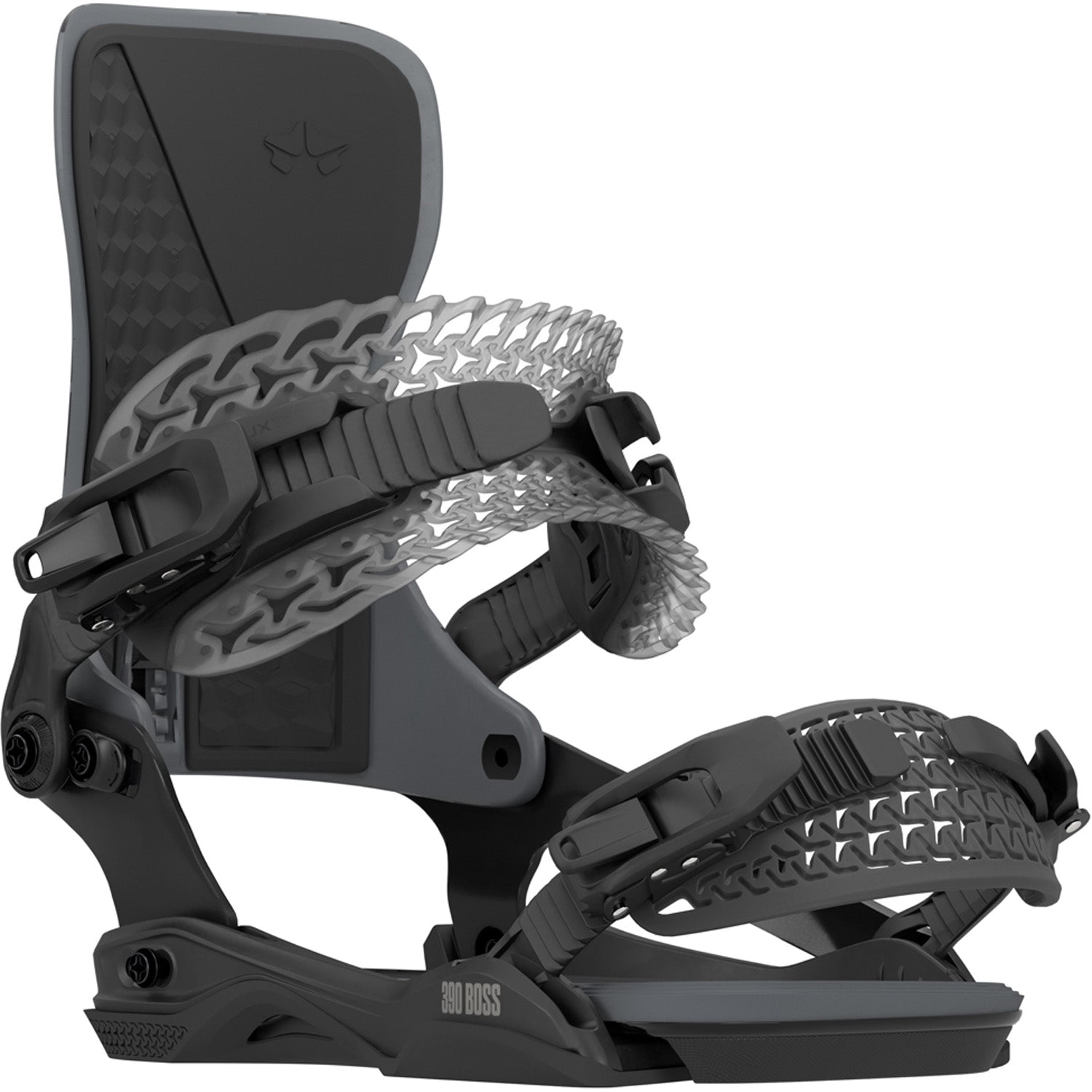 ROME 390 BOSS 22-23モデル スノーボードビンディング ブラック Rome 390 Boss AW Snowboard Bindings 2027 – evo