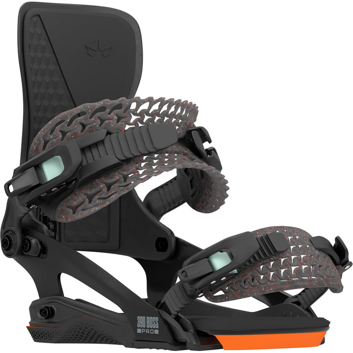 Rome 390 Boss Pro FW Snowboard Bindings 2026 Black/Slate