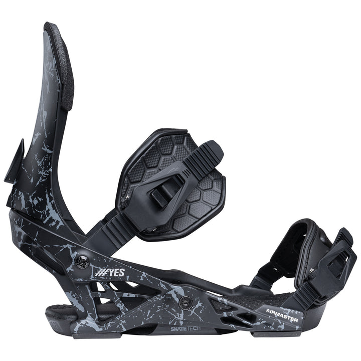 Yes. Airmaster Snowboard Bindings 2026 Splatter Grey