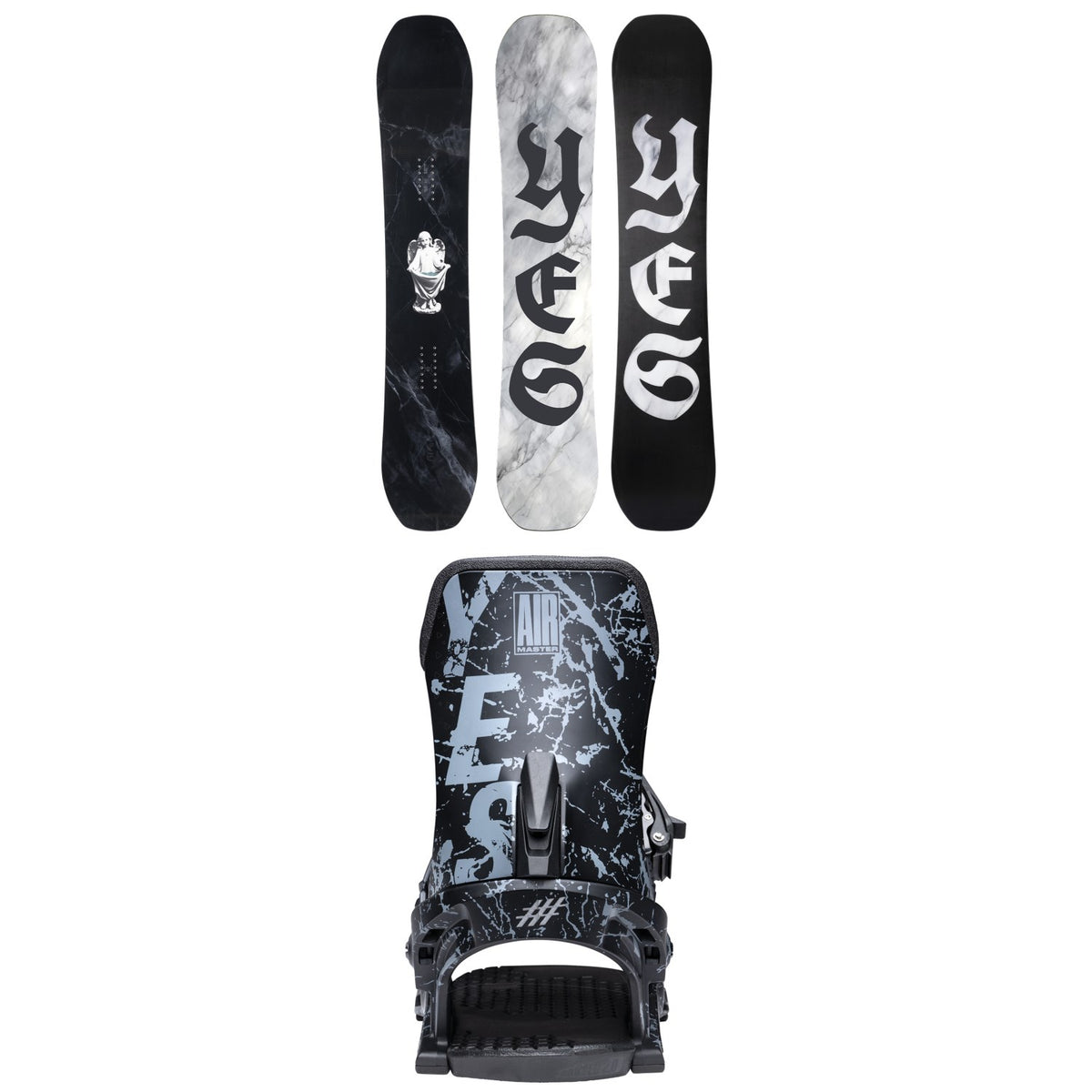 Yes. Cream Halldor 3D Snowboard + Airmaster Snowboard Bindings 2026