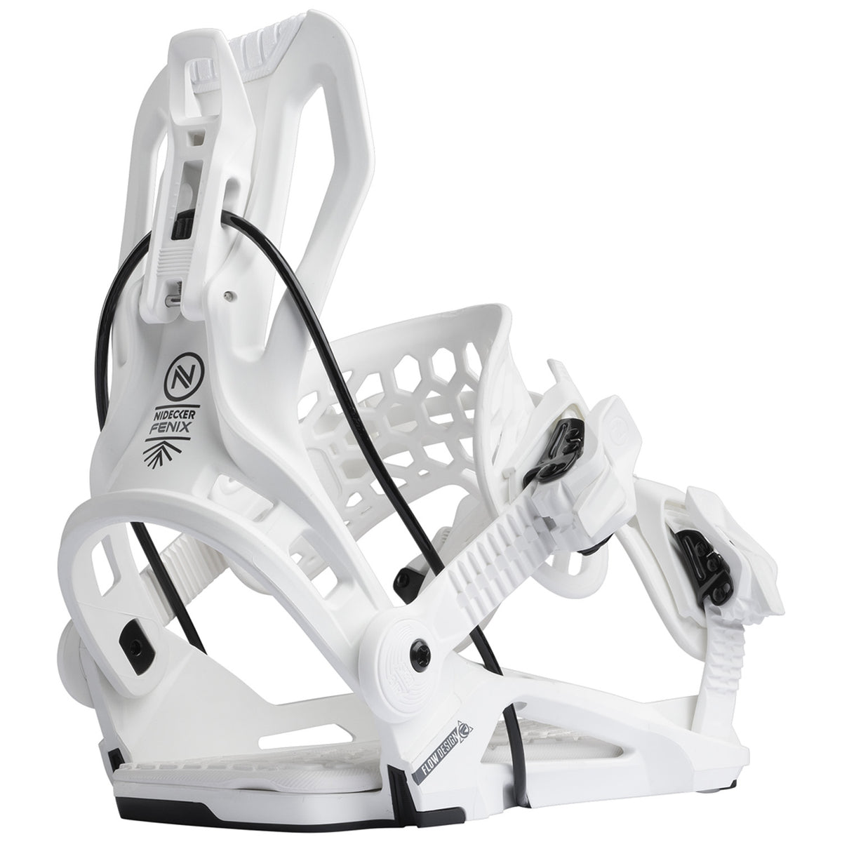 Nidecker Flow Fenix Snowboard Bindings White