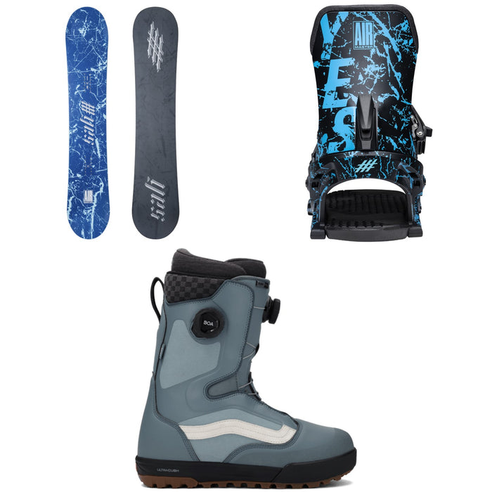 Yes. Airmaster 3D Snowboard + Airmaster Snowboard Bindings + Vans Aura Pro Snowboard Boots 2026
