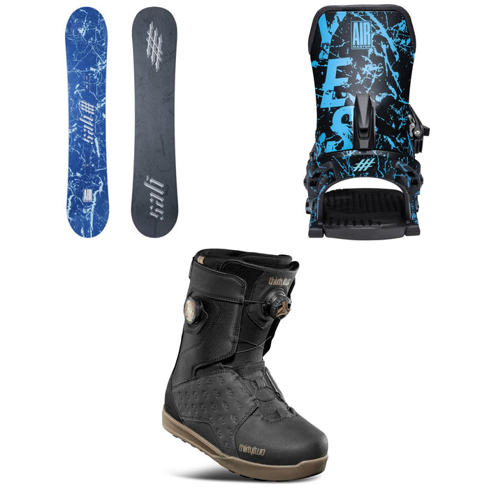 Yes. Airmaster 3D Snowboard + Airmaster Snowboard Bindings + thirtytwo Lashed Double Boa Snowboard Boots 2026