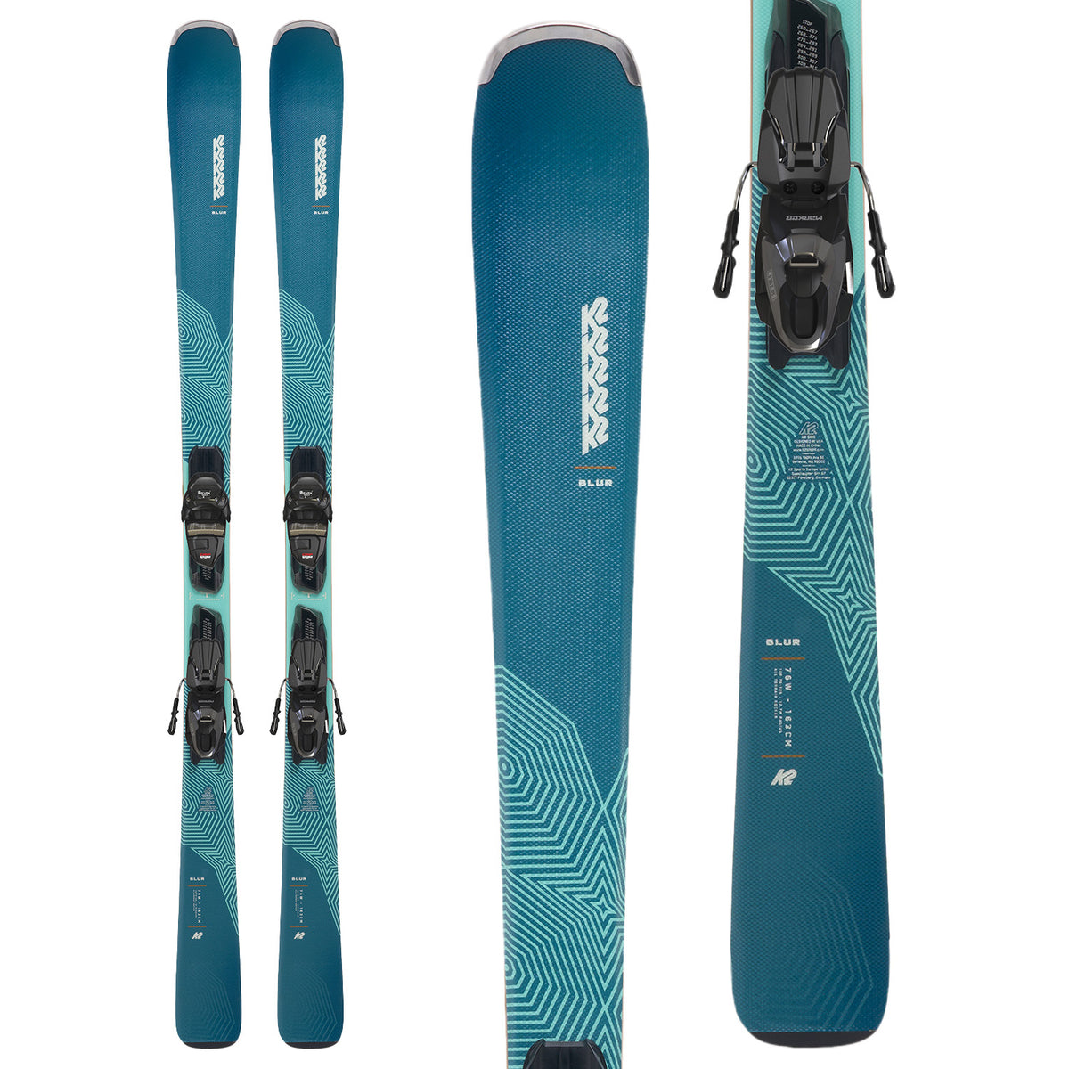K2 Blur 76 W Skis + QuikClik Free M3 10 Compact Bindings - Women's 2027