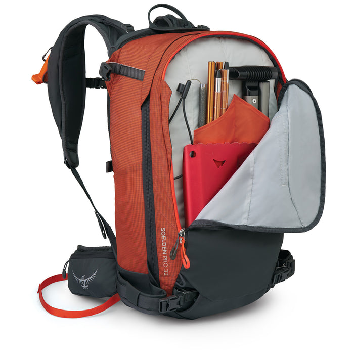 Osprey Soelden Pro E2 Airbag Pack 32 Backpack Mars Orange