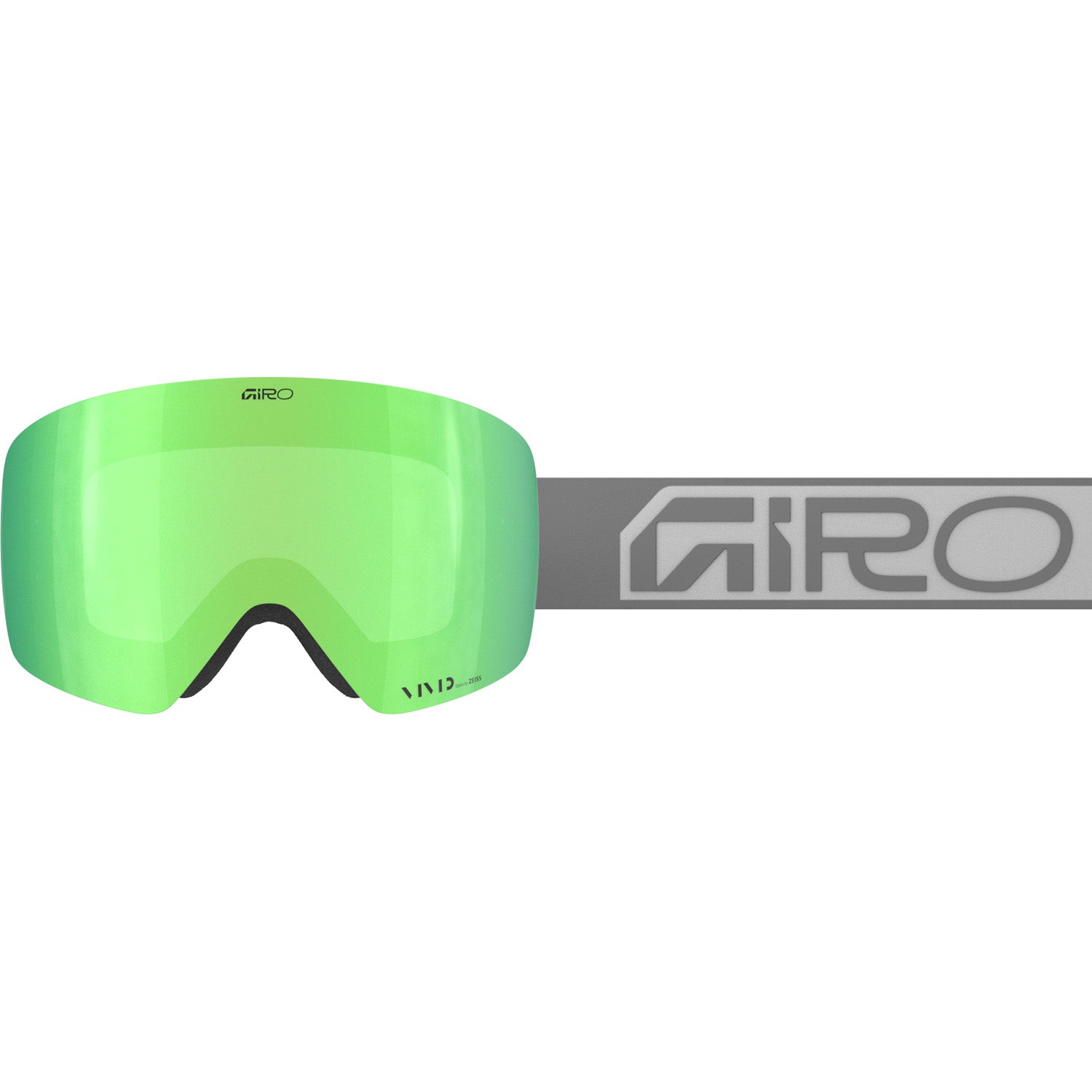Giro Contour Goggle Grey Wordmark Vivid Emerald