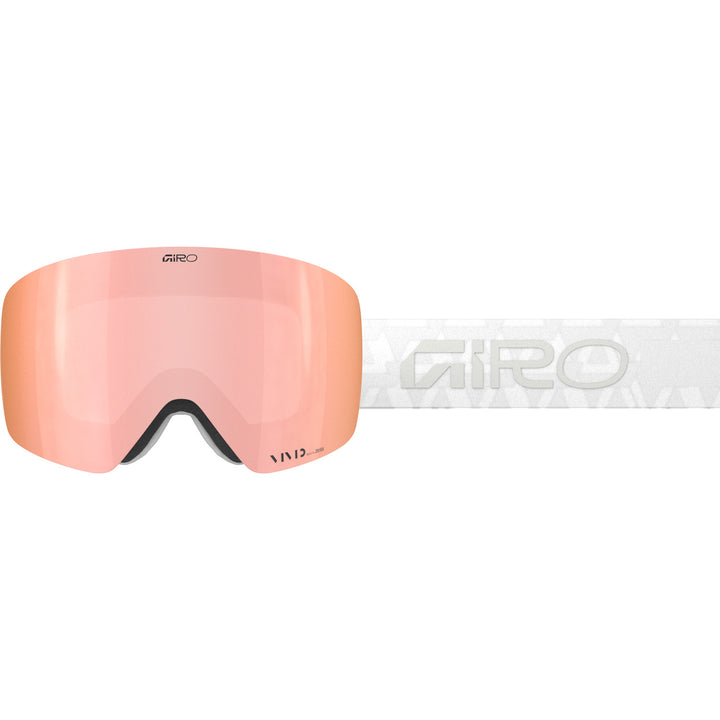 Giro Contour RS Low Bridge Fit Goggles White Crystals Vivid Rose Gold / Vivid Infrared