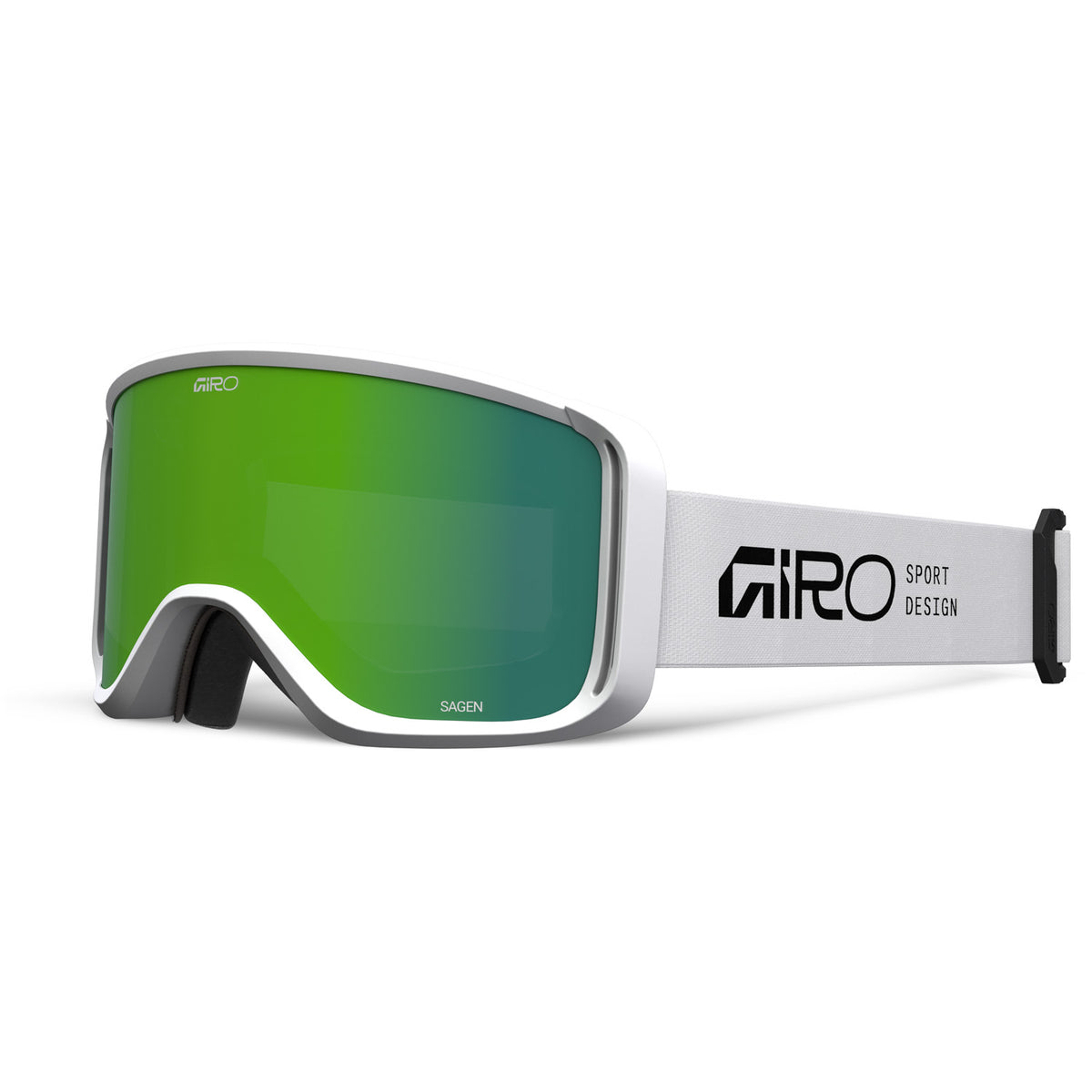 Giro Sagen Goggles White Stacked Loden Green / Yellow