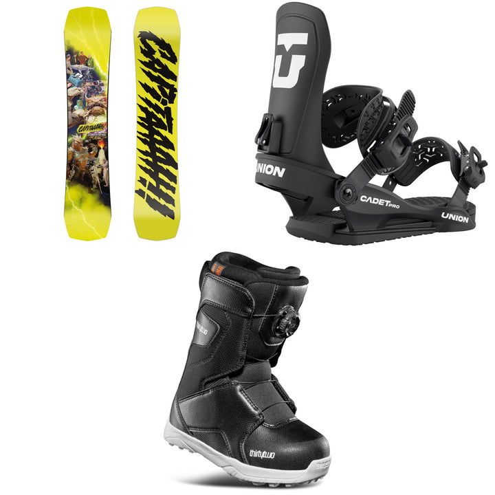 CAPiTA Children Of The Gnar Snowboard + Union Cadet Pro Snowboard Bindings + thirtytwo Lashed Boa Snowboard Boots - Kids' 2026