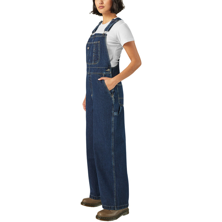 Dickies Mechanic Loose Fit Bib Overalls - Women's Dark Indigo