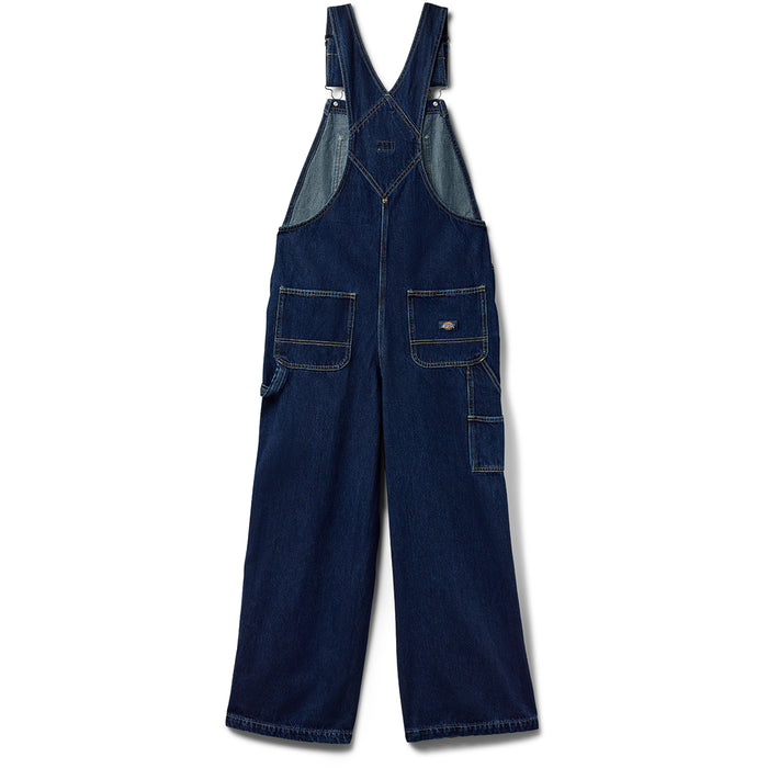 Dickies Mechanic Loose Fit Bib Overalls - Women's Dark Indigo