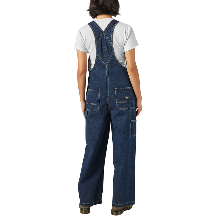 Dickies Mechanic Loose Fit Bib Overalls - Women's Dark Indigo