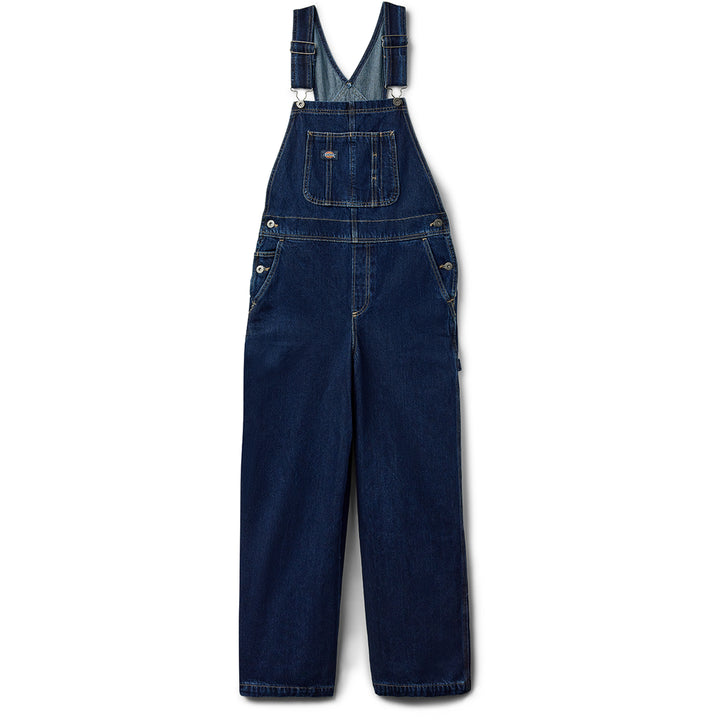 Dickies Mechanic Loose Fit Bib Overalls - Women's Dark Indigo