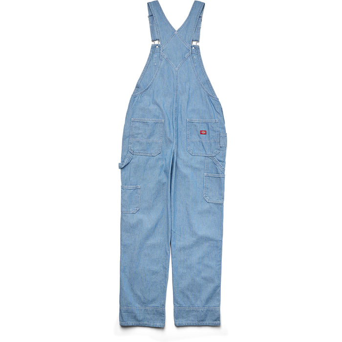 Dickies Relaxed Bib Overalls-Short - Women's Fisher Stripe