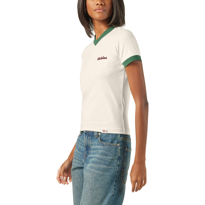 Dickies Slayden Ringer Short-Sleeve T-Shirt - Women's Egret