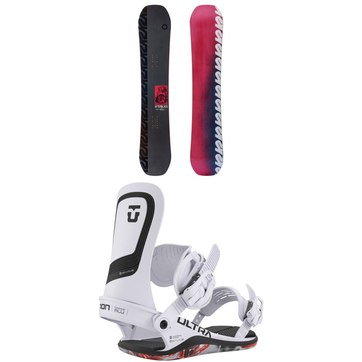 K2 Afterblack Snowboard + Union Ultra Snowboard Bindings 2026