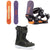 Arbor Cavet Snowboard + Sapling Snowboard Bindings + Ride Norris Snowboard Boots - Kids 2026