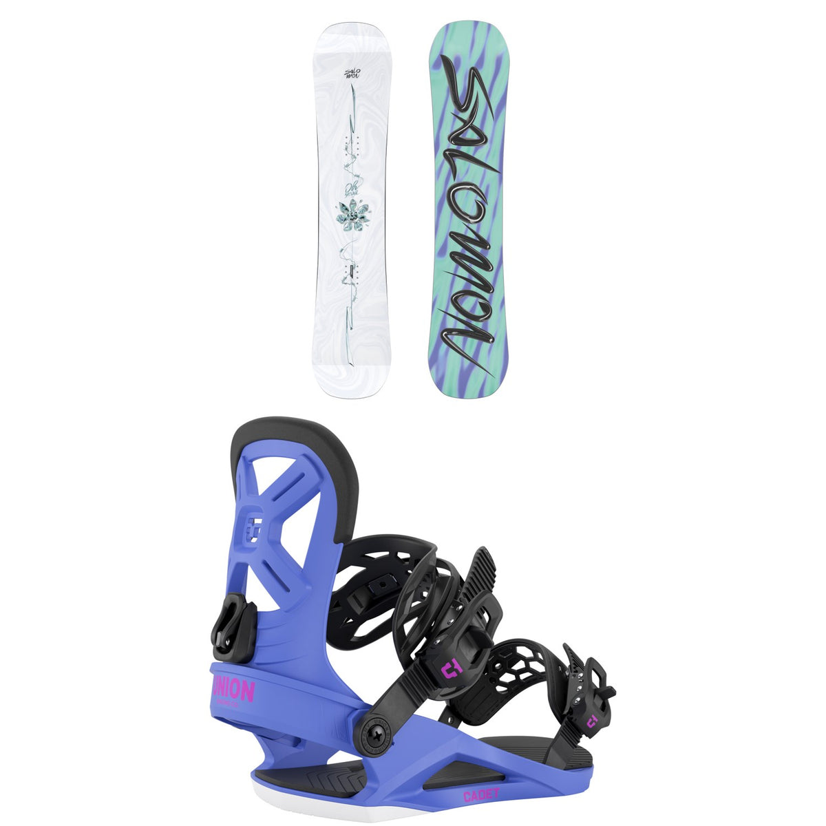 Salomon Oh Yeah Grom Snowboard + Union Cadet Snowboard Bindings - Kids' 2026
