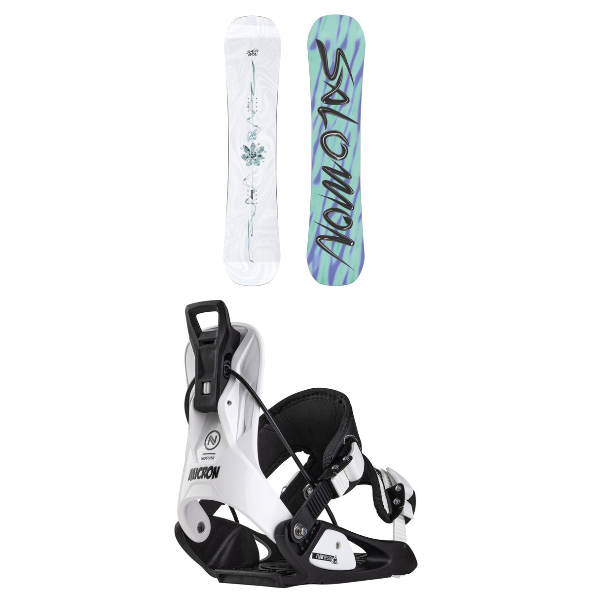 Salomon Oh Yeah Grom Snowboard + Flow Micron Snowboard Bindings - Kids' 2026