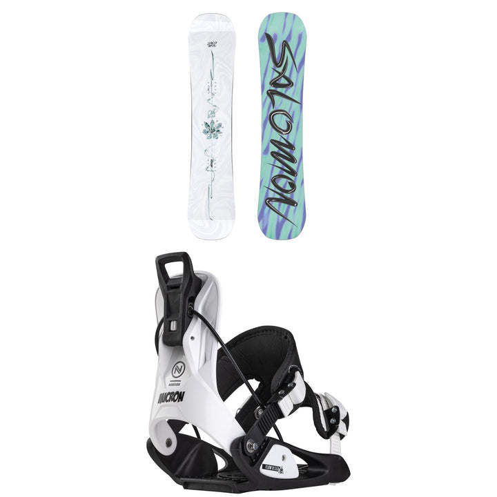 Salomon Oh Yeah Grom Snowboard + Flow Micron Snowboard Bindings - Kids' 2026