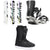 Salomon Huck Knife Grom Snowboard + Rhythm Jr Snowboard Bindings + Ride Lasso Jr Snowboard Boots - Kids' 2026