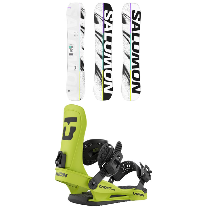 Salomon Huck Knife Grom Snowboard + Union Cadet Pro Snowboard Bindings - Kids' 2026