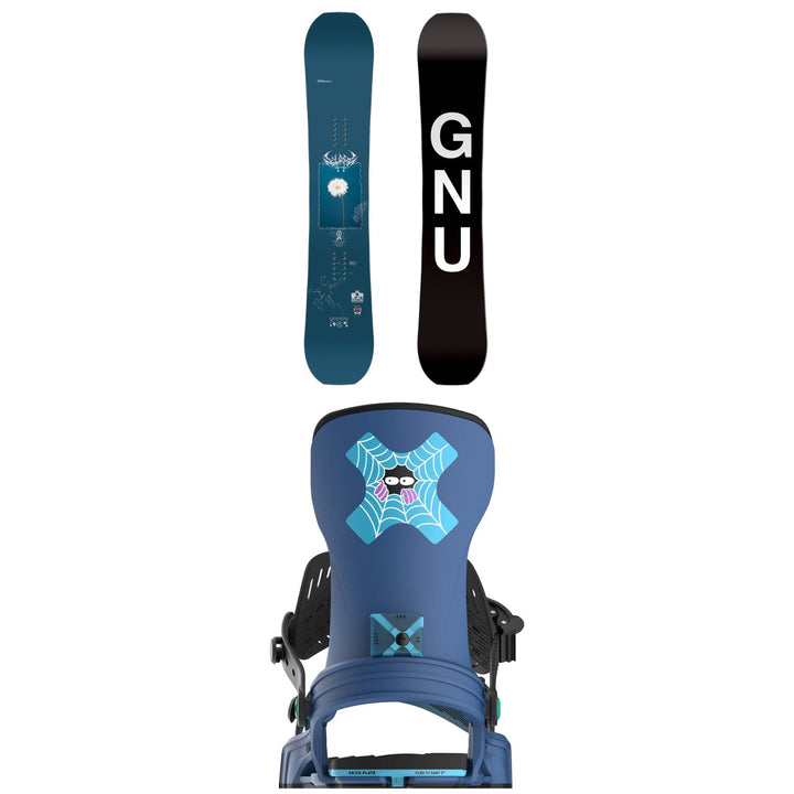 GNU Gloss-C C3 Snowboard + Bent Metal Stylist Snowboard Bindings - Women's 2025