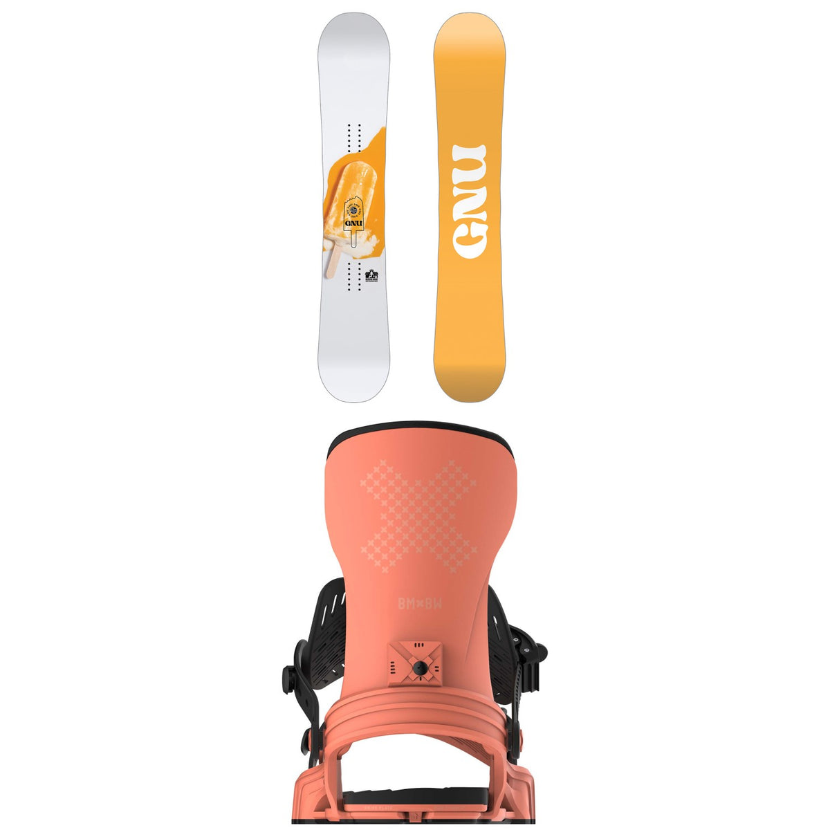 GNU B-Nice BTX Snowboard + Bent Metal Stylist Snowboard Bindings - Women's 2025