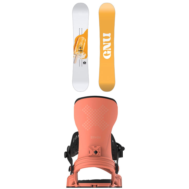 GNU B-Nice BTX Snowboard + Bent Metal Stylist Snowboard Bindings - Women's 2025
