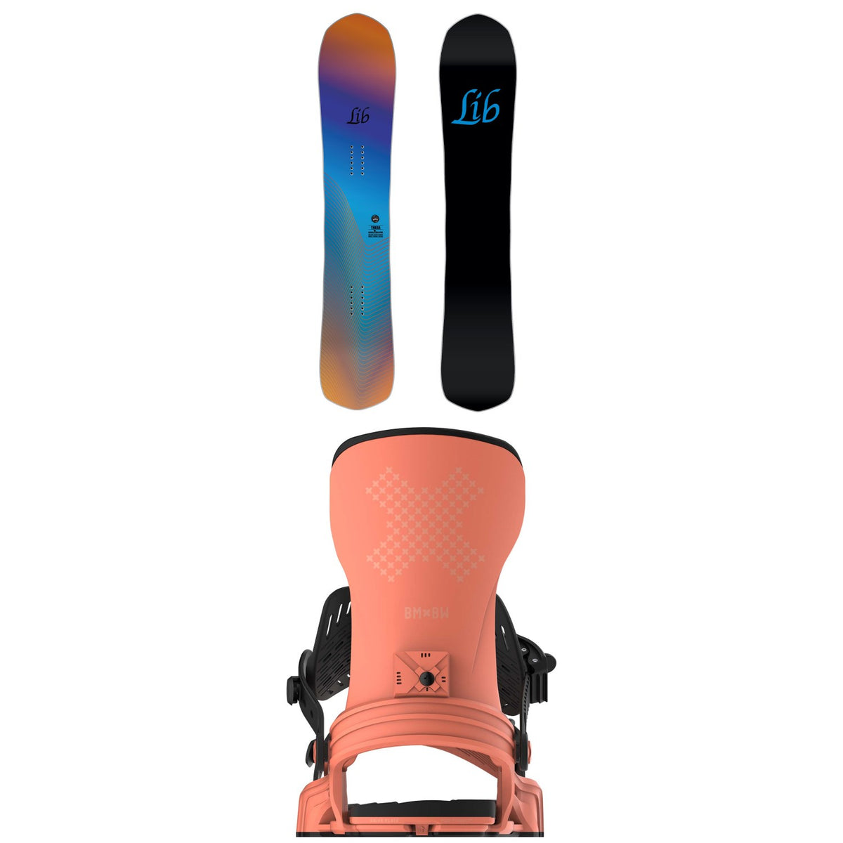 Lib Tech Theda C2X Snowboard + Bent Metal Stylist Snowboard Bindings - Women's 2025