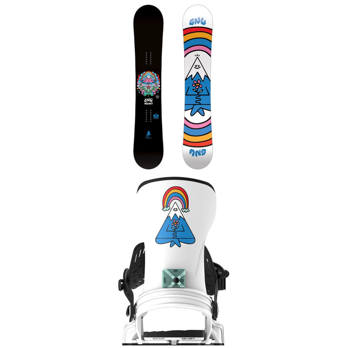 GNU Velvet C2 Snowboard + Bent Metal Stylist Snowboard Bindings - Women's 2026