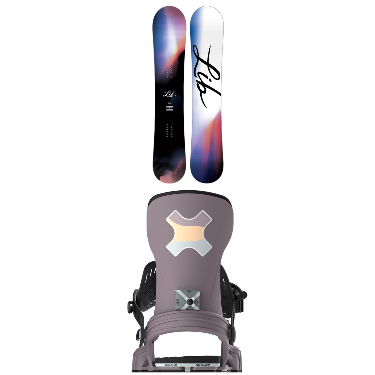 Lib Tech Cortado C2 Snowboard + Bent Metal Stylist Snowboard Bindings - Women's 2026