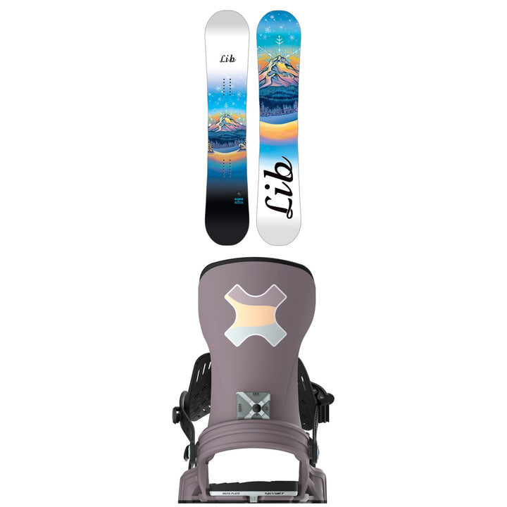 Lib Tech Glider BTX Snowboard + Bent Metal Stylist Snowboard Bindings - Women's 2026