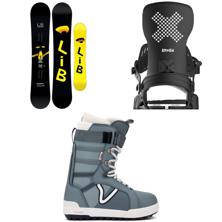 Lib Tech Two Time Snowboard + Bent Metal Stylist Snowboard Bindings + Vans Hi-Standard Pro Snowboard Boots - Women's 2026