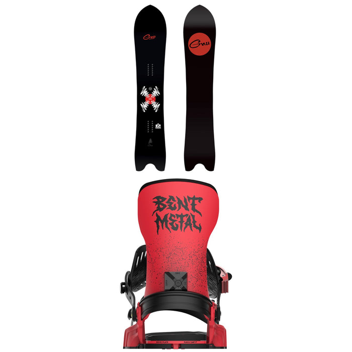 GNU Something GNU Snowboard + Bent Metal Transfer Snowboard Bindings 2026