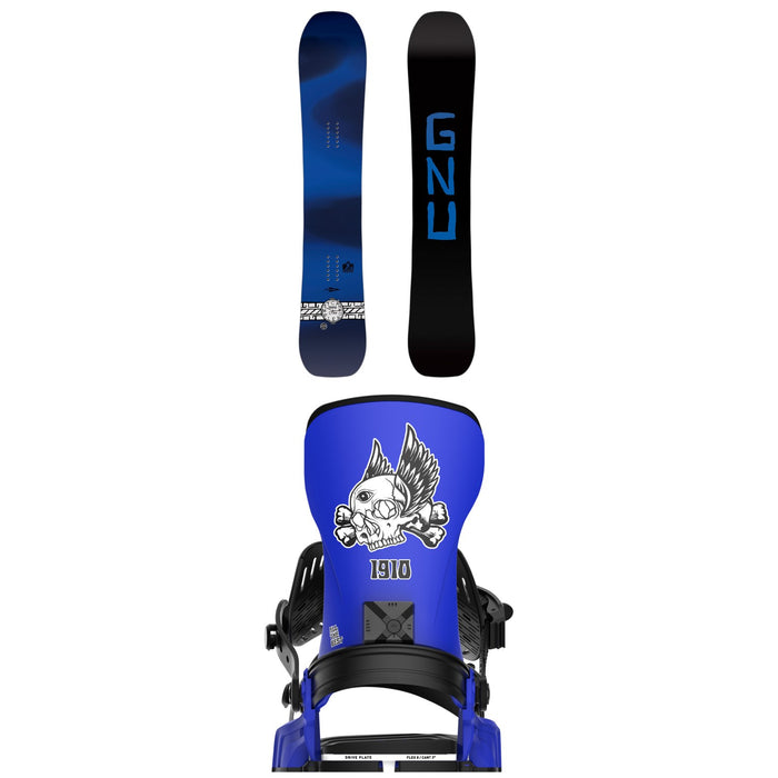 GNU Banked Country C3 Snowboard + Bent Metal Transfer Snowboard Bindings 2026