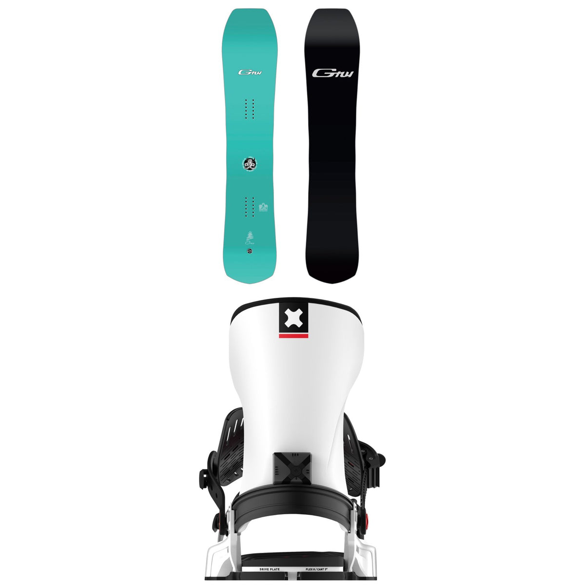 GNU Gremlin C3 Snowboard + Bent Metal Transfer Snowboard Bindings 2026