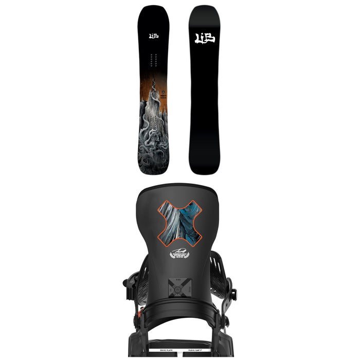 Lib Tech Skunk Ape C2X Snowboard + Bent Metal Transfer Snowboard Bindings 2026