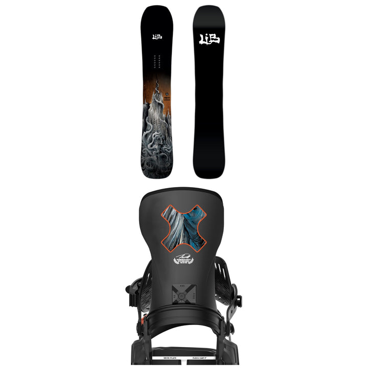 Lib Tech Skunk Ape C2X Snowboard + Bent Metal Transfer Snowboard Bindings 2026