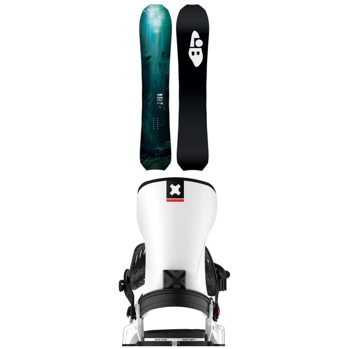 Lib Tech T. Rice Orca Snowboard + Bent Metal Transfer Snowboard Bindings 2026
