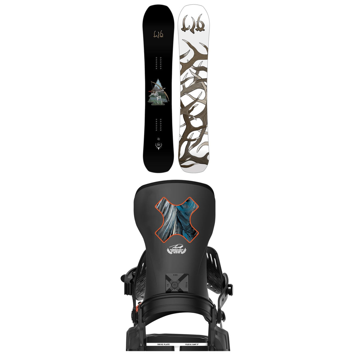 Lib Tech EJack Knife C3 Snowboard + Bent Metal Transfer Snowboard Bindings 2026