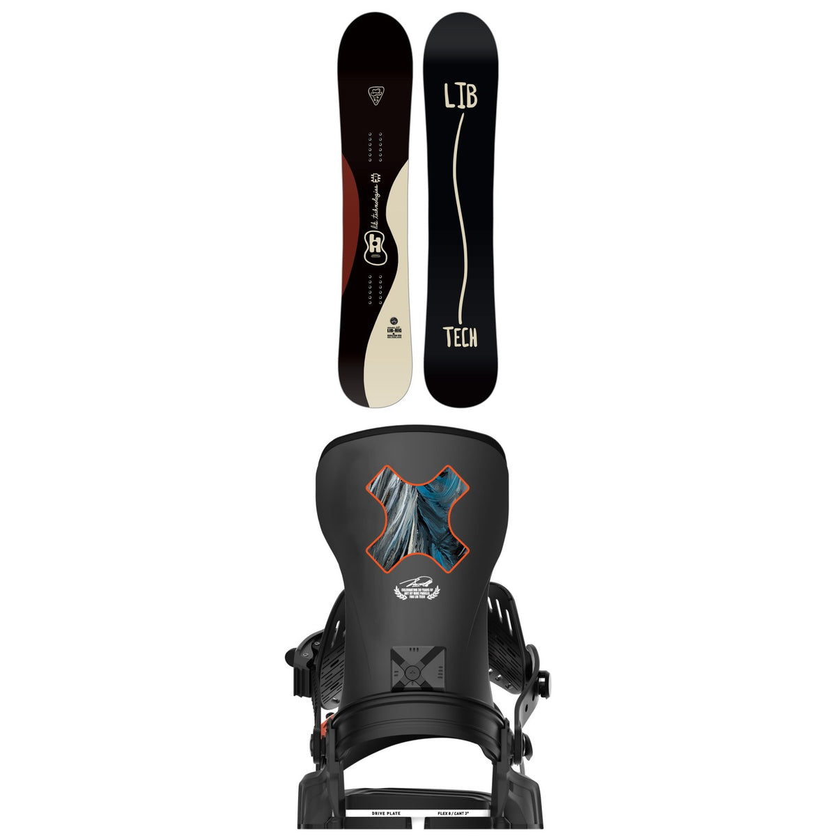 Lib Tech Lib Rig C3 Snowboard + Bent Metal Transfer Snowboard Bindings 2026