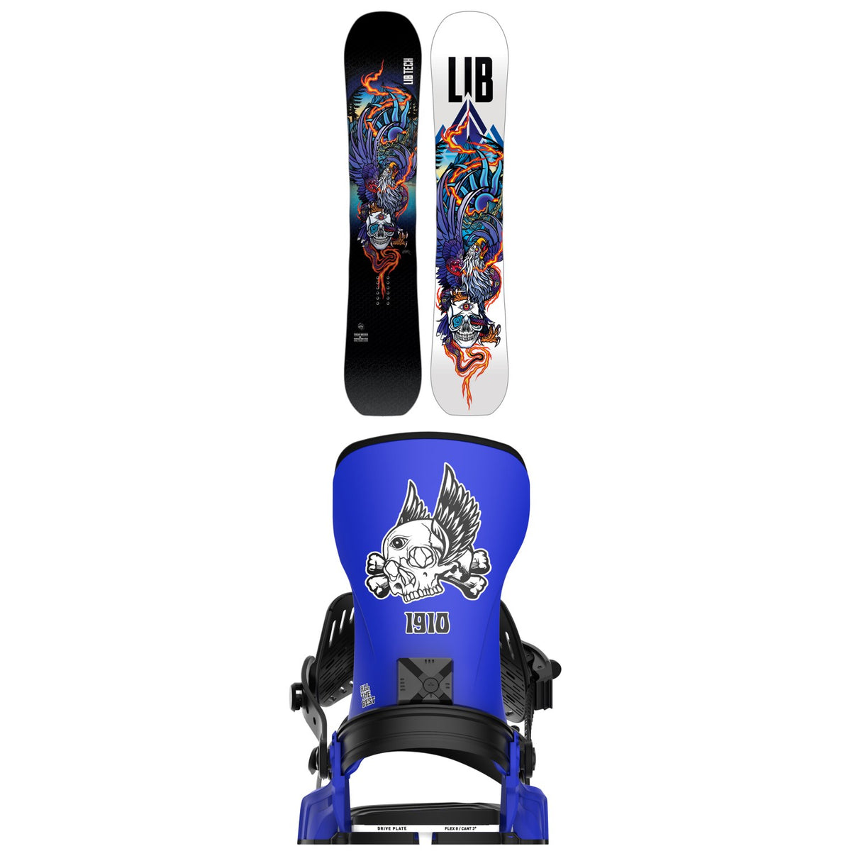 Lib Tech Terrain Wrecker C2X Snowboard + Bent Metal Transfer Snowboard Bindings 2026